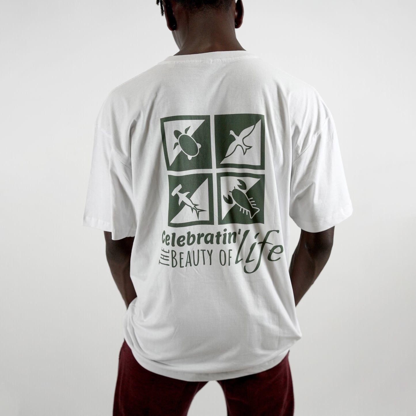 White T-Shirt - Celebrating the Beauty of Life