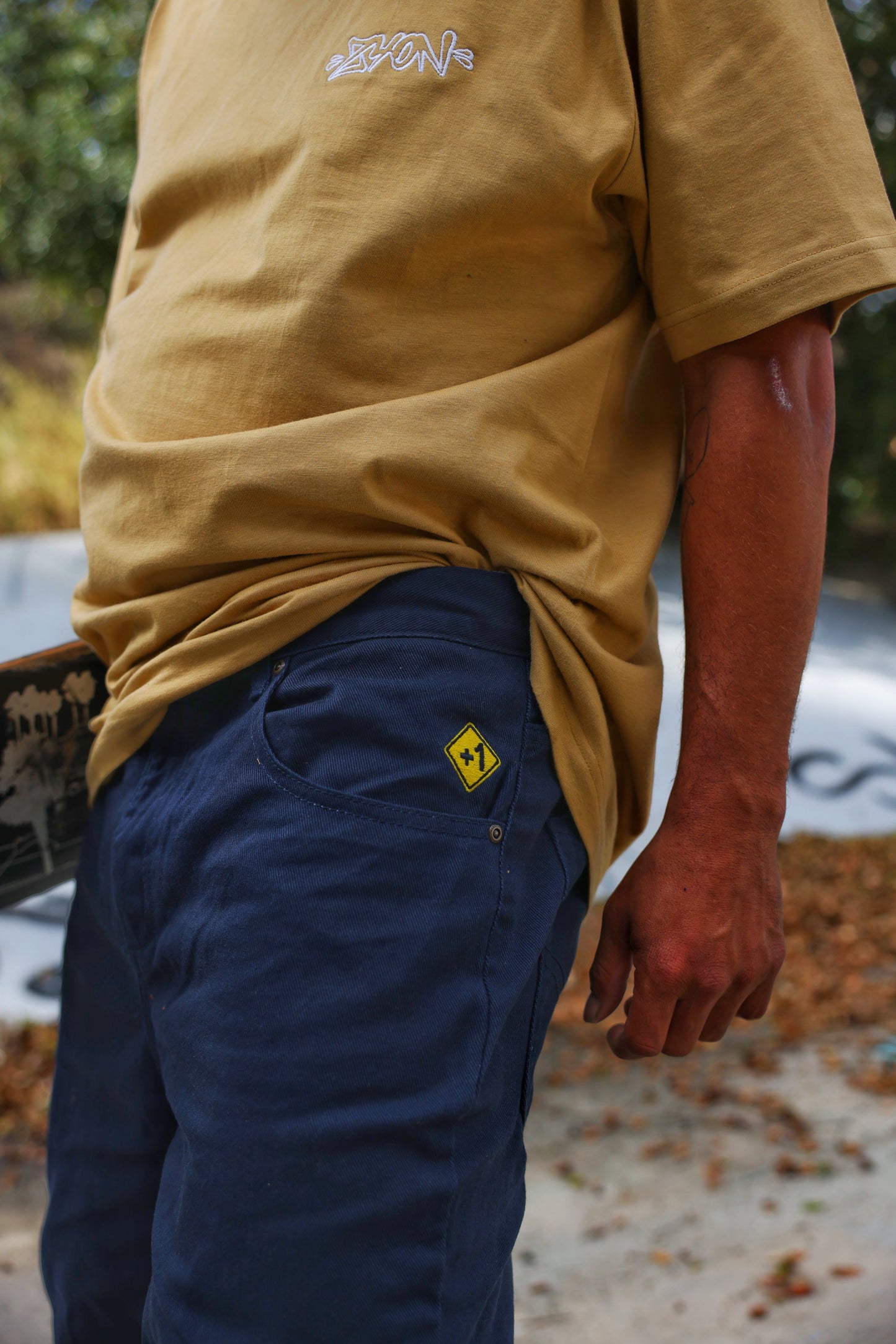 Marine blue pants street pants