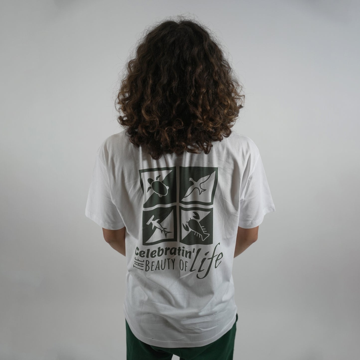 White T-Shirt - Celebrating the Beauty of Life
